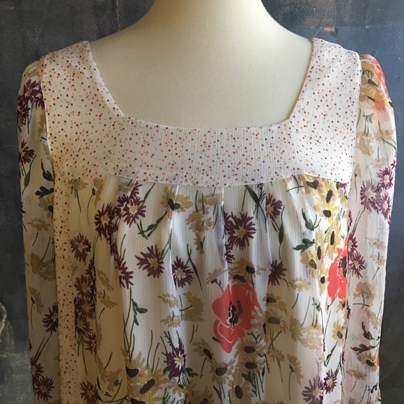 Jovovich Hawk Floral & Polka Dot Ruffle Hem Dress - Picture 5 of 6